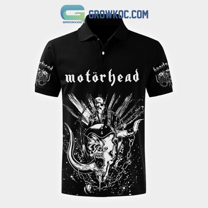 Motohead Play It Louder You Bastards Polo Shirt Growkoc