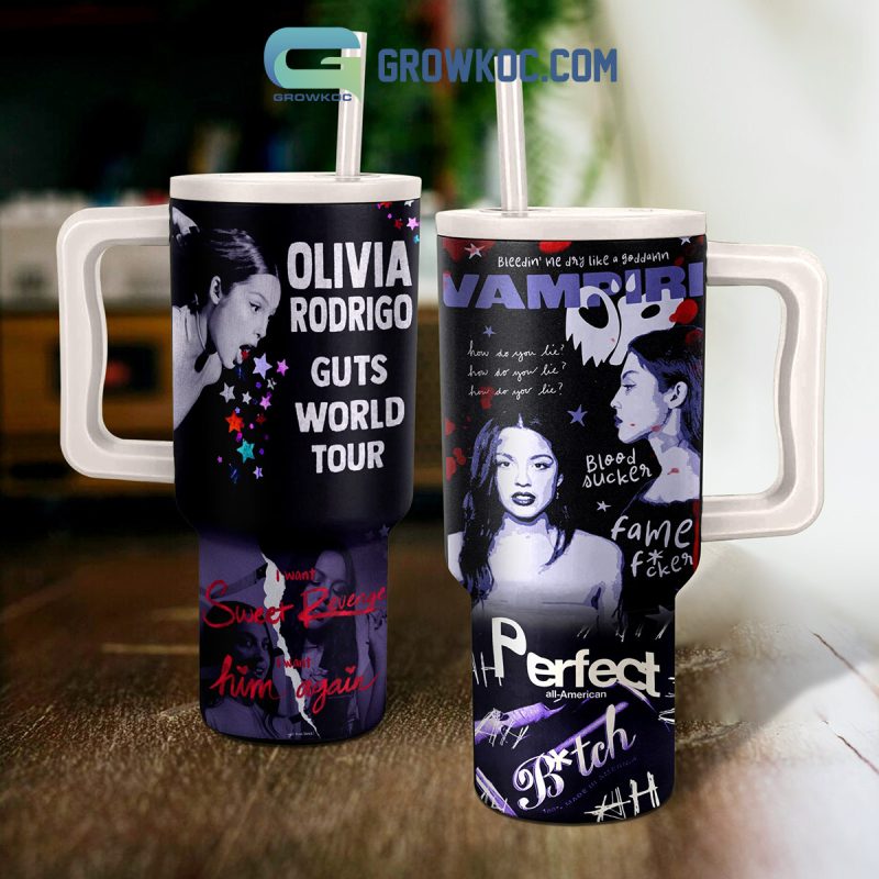 Olivia Rodrigo Guts World Tour Vampire Oz Tumbler Growkoc