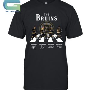 The Boston Bruins Walking Abbey Road Team Player 2023 T-Shirt