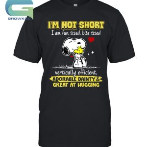 Snoopy Peanuts I'm Not Short I'm Fun Sized, Bite Size T-Shirt