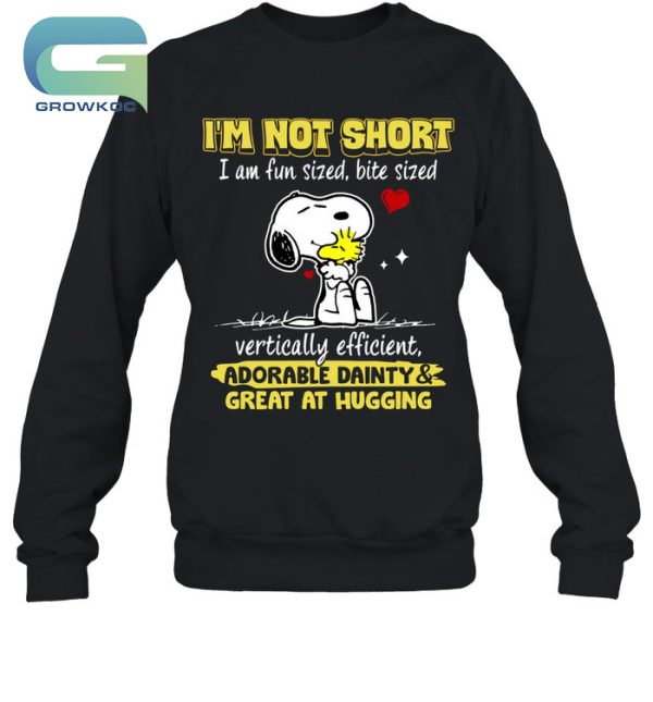 Snoopy Peanuts I’m Not Short I’m Fun Sized, Bite Size T-Shirt