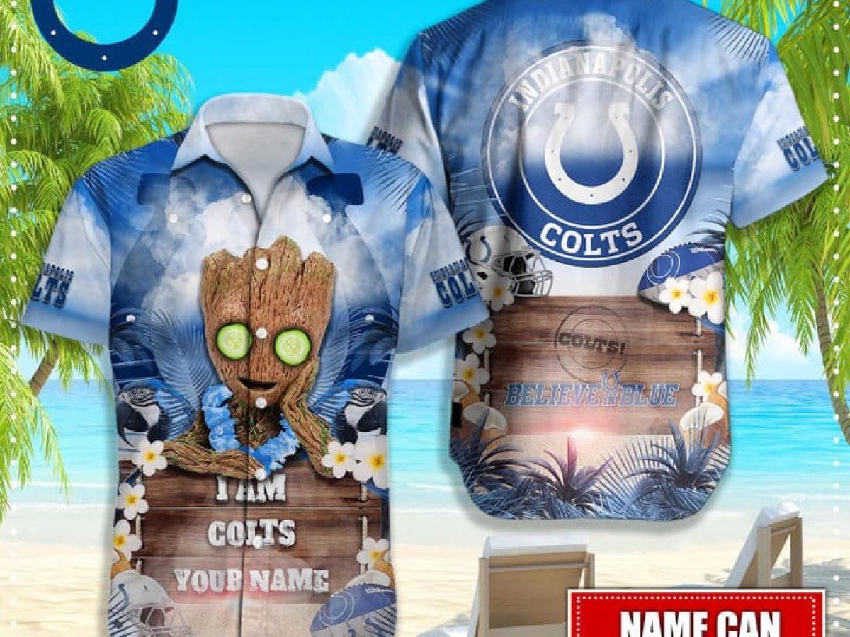Indianapolis Colts Louis Vuitton LV NFL Custom Hawaiian Shirt - Tagotee
