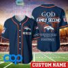 Houston Texans NFL Personalized God First Family Second Baseball Jersey