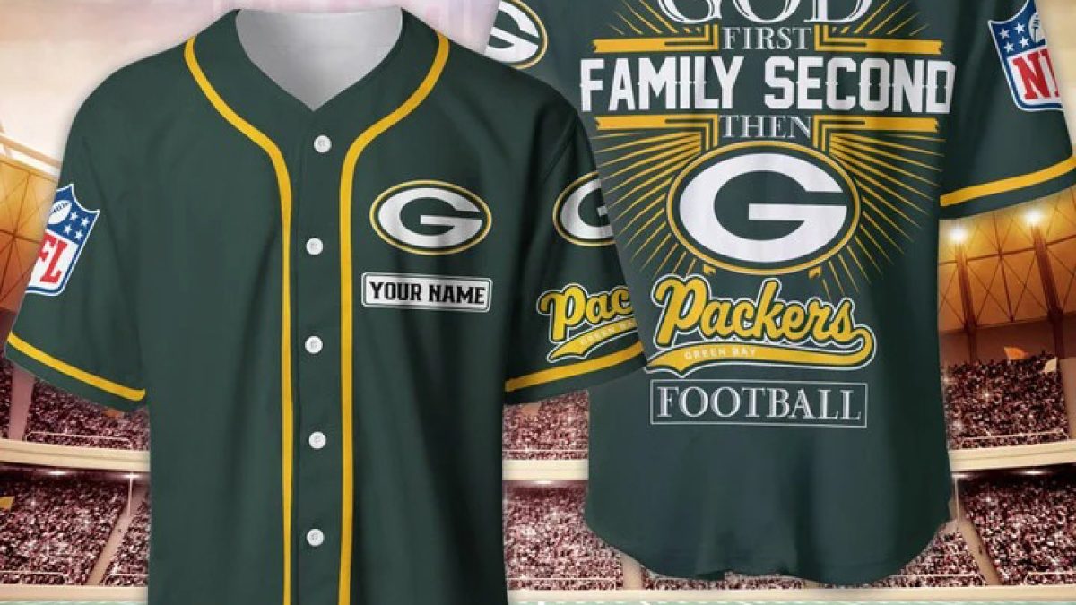 San Francisco 49ers NFL Personalized God First Family Second Baseball Jersey  - Growkoc