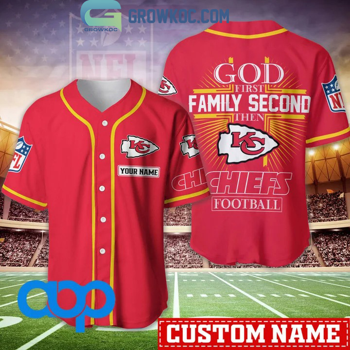 Kansas City Chiefs NFL Personalized God First Family Second