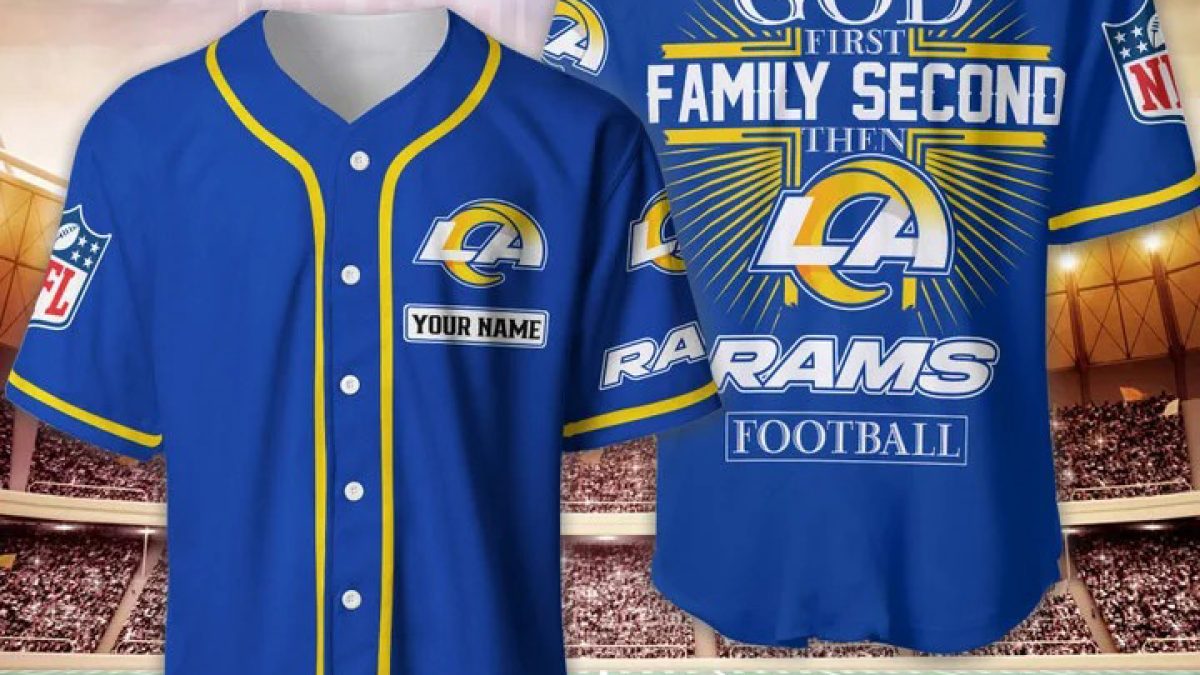 NFL Los Angeles Chargers Baseball Jersey Man Of God Husband Dad