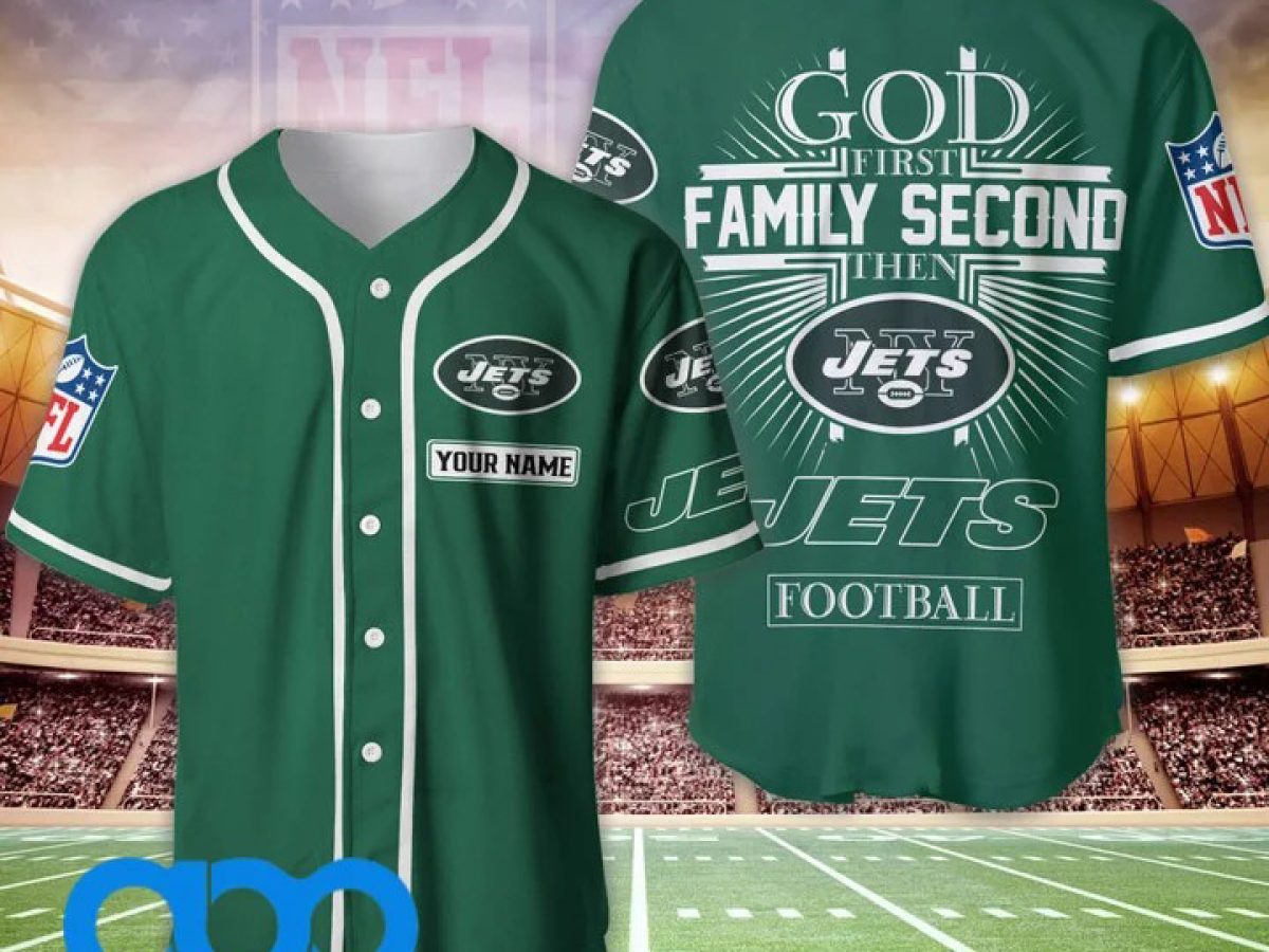 NFL New York Jets Custom Name And Number Ball Fire Baseball Jersey Shirt -  Beuteeshop