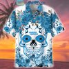 Chicago Bears Skull Flower Hawaiian Shirt