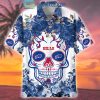 Kansas City Chiefs Skull Flower Hawaiian Shirt