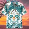 Houston Texans Skull Flower Hawaiian Shirt