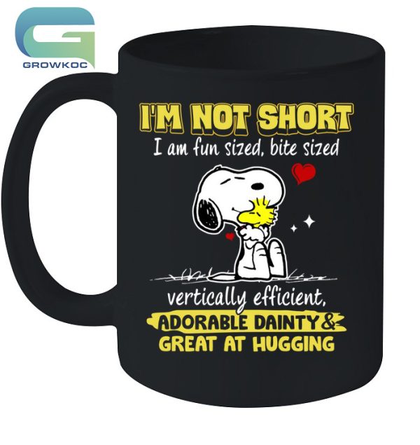 Snoopy Peanuts I’m Not Short I’m Fun Sized, Bite Size T-Shirt