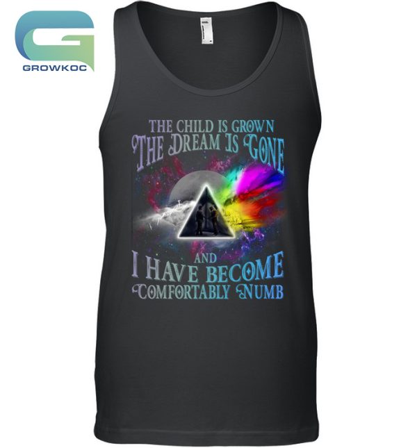 The Child Is Grown The Dream Is Gone And I Have Become Comfortably Numb Pink Floyd Vintage T-Shirt