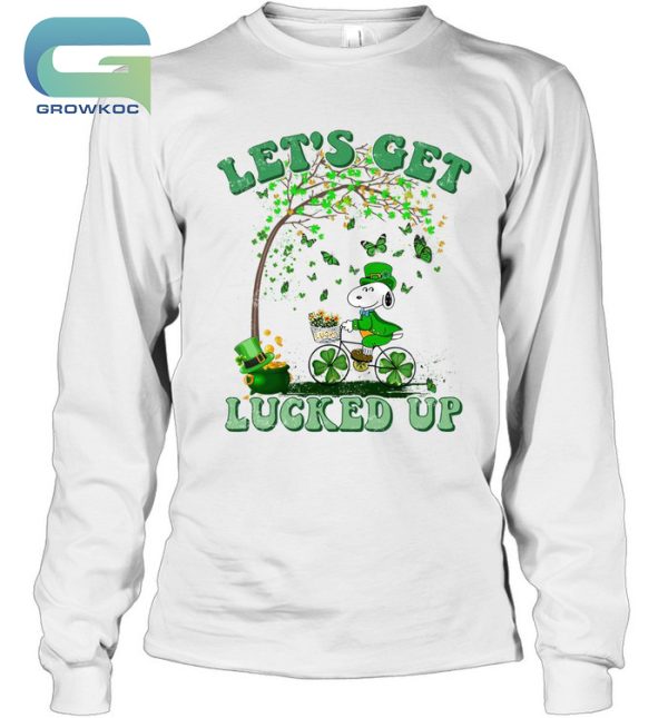 Snoopy Peanuts Let’s Get Lucked Up St Patrick Days Irish T-Shirt