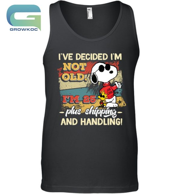 Snoopy Peanuts I’m Decided I’m Not Old Vintage T-Shirt