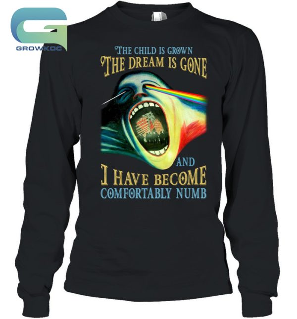 Pink Floyd The Child Is Grown The Dream Is Gone And I Have Become Comfortably Numb T-Shirt