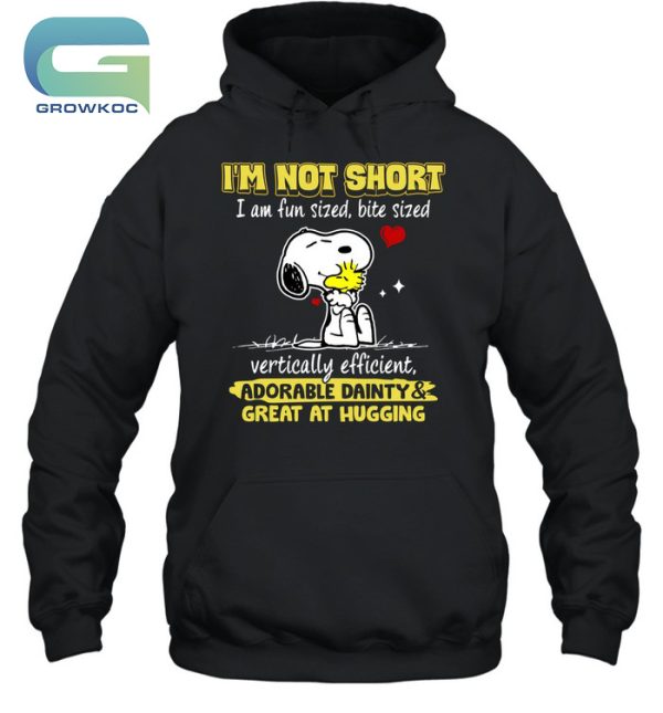 Snoopy Peanuts I’m Not Short I’m Fun Sized, Bite Size T-Shirt