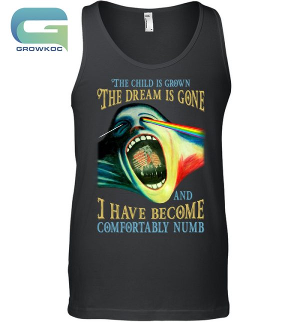 Pink Floyd The Child Is Grown The Dream Is Gone And I Have Become Comfortably Numb T-Shirt