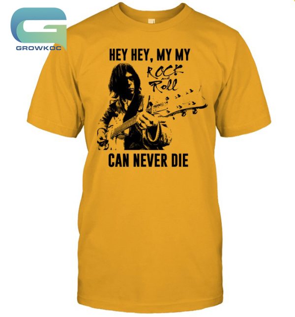 Neil Young Hey Hey, My My Rock And Roll Can Never Die T-Shirt
