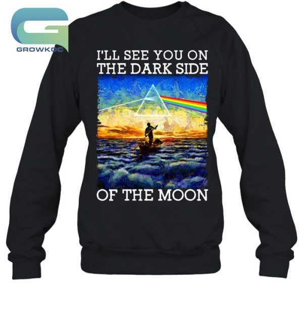 I’ll See You On The Dark Side Of The Moon Pink Floyd Rock Band T-Shirt