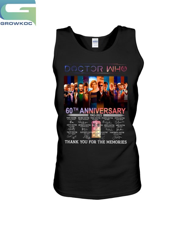 Doctor Who 60th Anniversary 1963-2023 Thank You For The Memories T-Shirt