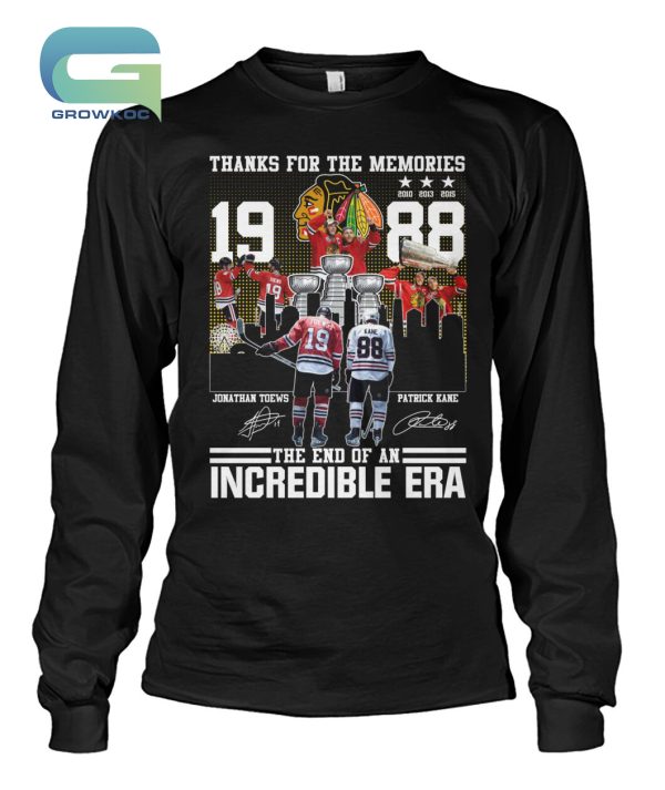 Thanks For The Memories Jonathan Toews And Patrick Kane T-Shirt