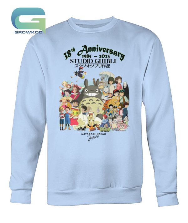 38th Anniversary Studio Ghibli 1985-2023 Miyazaki Hayao T-Shirt