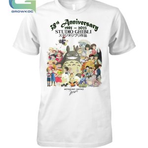 38th Anniversary Studio Ghibli 1985-2023 Miyazaki Hayao T-Shirt