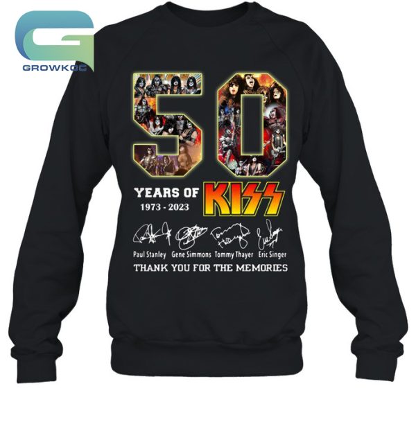 50 Years Of Kiss Band 1973-2023 T-Shirt