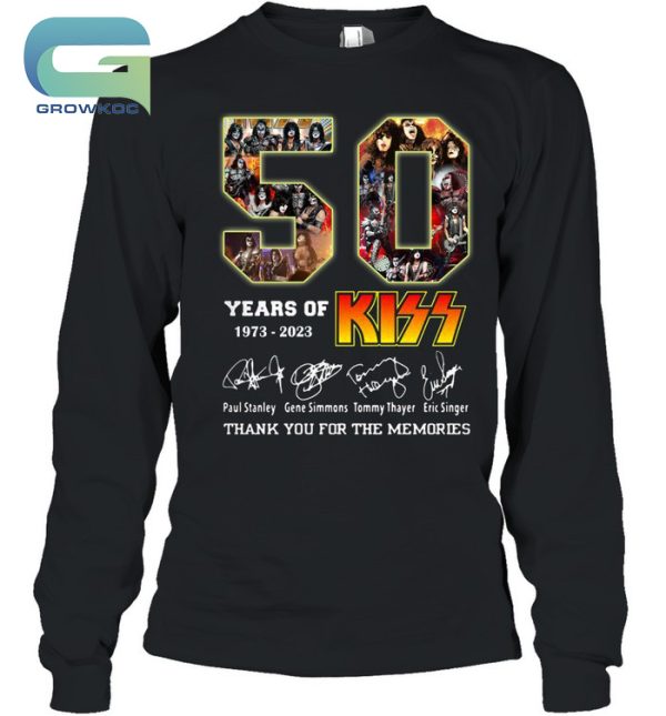 50 Years Of Kiss Band 1973-2023 T-Shirt