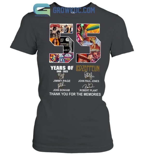 55 Years Of Led Zeppelin 1968-2023 T-Shirt