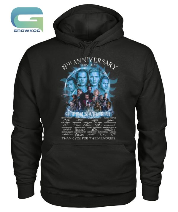 Super Natural 18th Anniversary 2005-2023 Thank You For The Memories T-Shirt