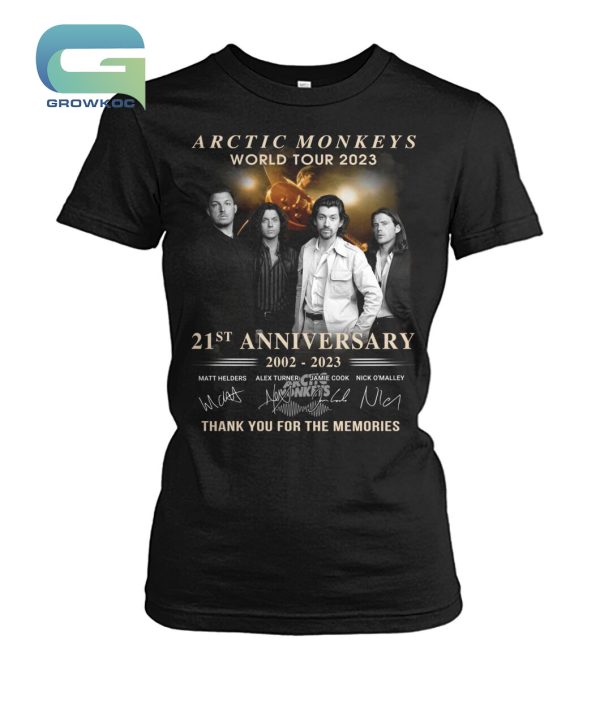 Arctic Monkeys World Tour 2023 21st Anniversary 2002-2023 T-Shirt