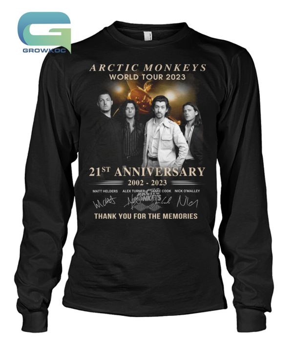 Arctic Monkeys World Tour 2023 21st Anniversary 2002-2023 T-Shirt