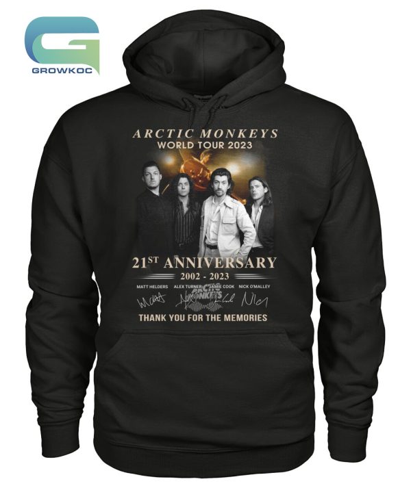 Arctic Monkeys World Tour 2023 21st Anniversary 2002-2023 T-Shirt