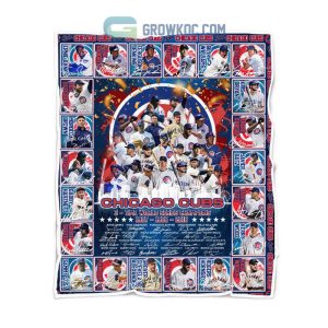 Chicago Cubs 3 – Time World Series Champions Legends Fleece Blanket, Quilt