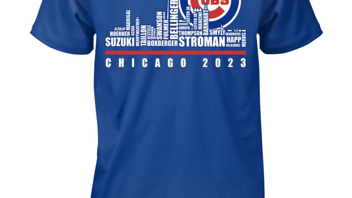 Custom Chicago Cubs Men's Royal Roster Name & Number T-Shirt 