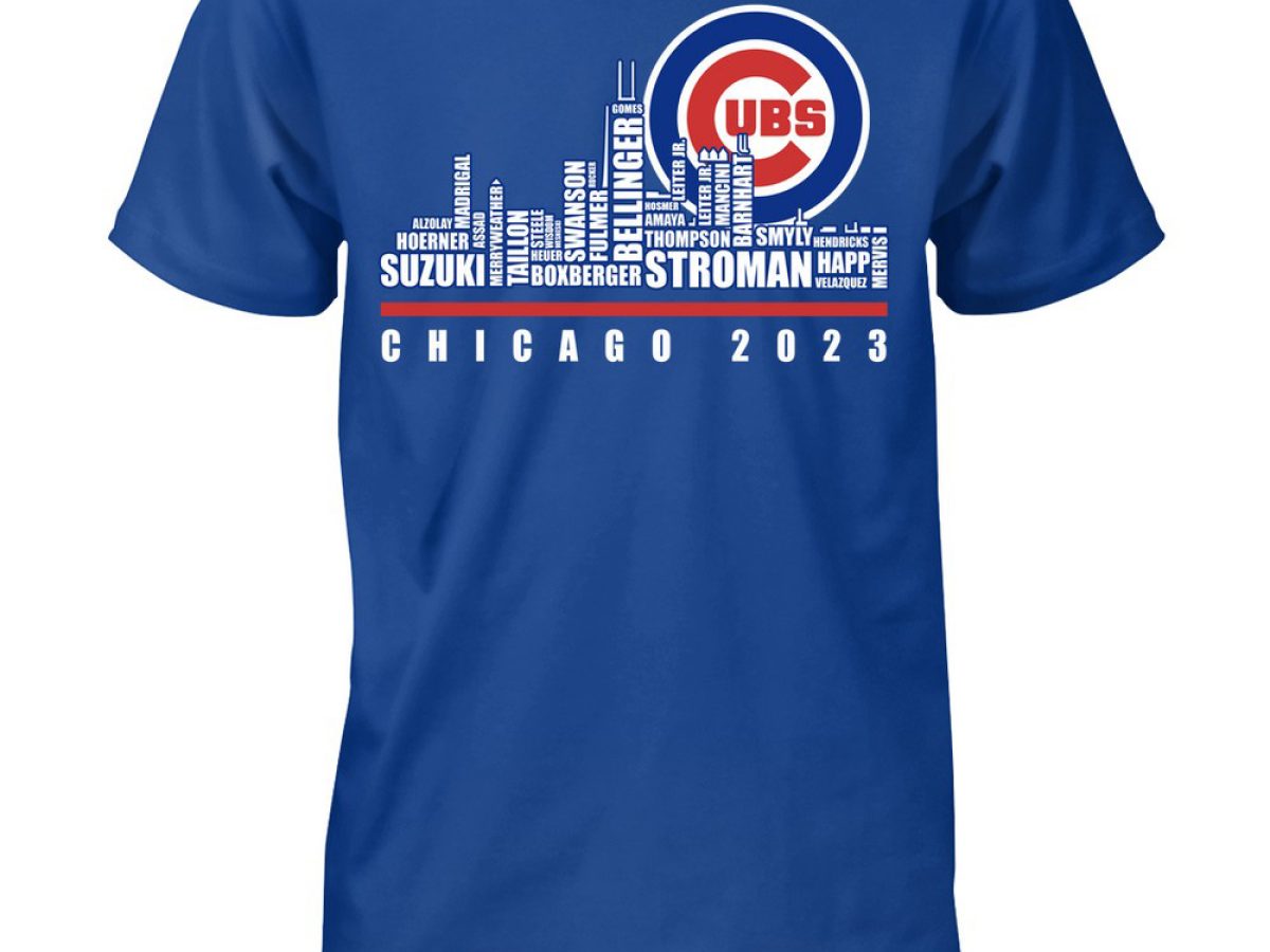 Custom Chicago Cubs Men's Royal Roster Name & Number T-Shirt 
