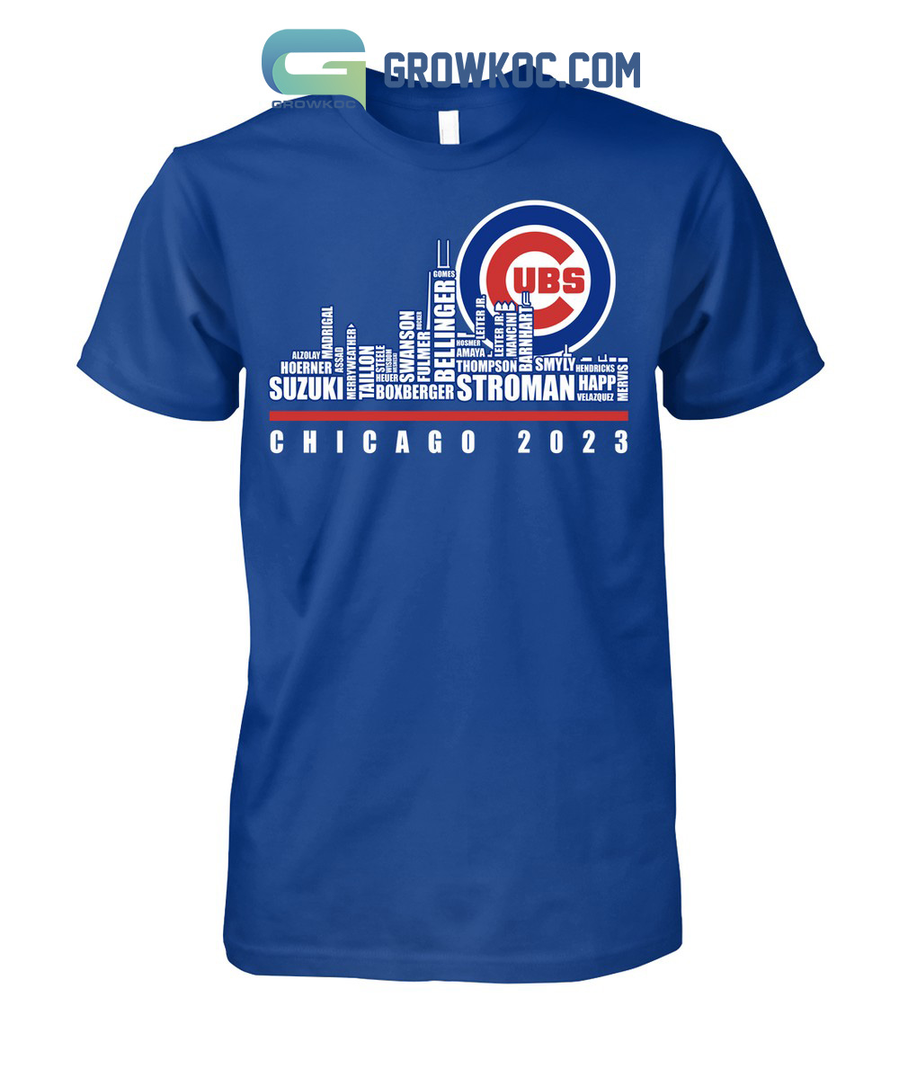 Chicago Cubs MLB Roster 2023 T-Shirt