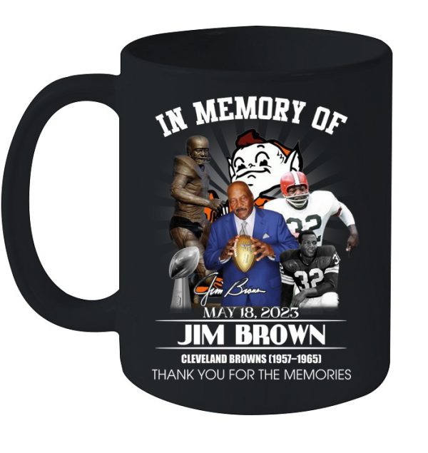 Cleveland Browns Jim Brown 1936-2023 Thank You For The Memories T-Shirt