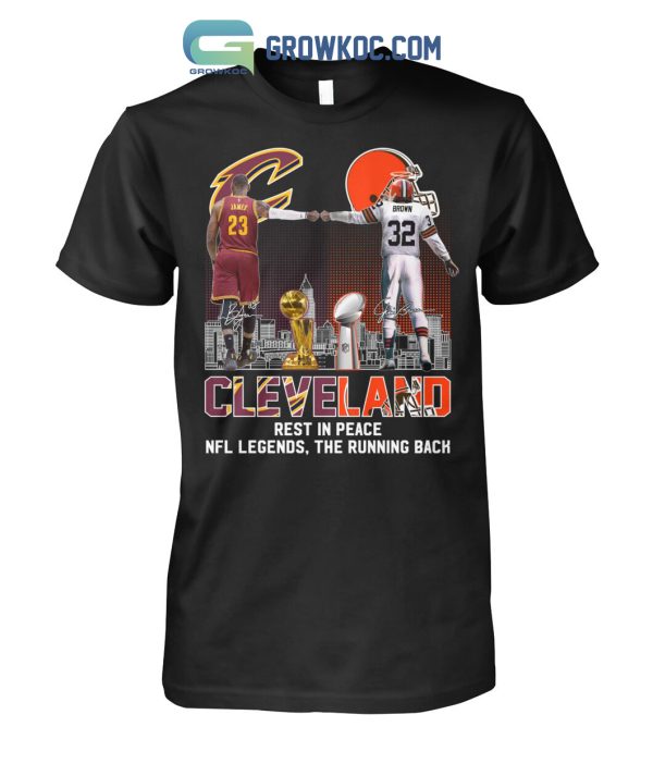 Cleveland Jim Brown Rest In Peace NFL Legends The Running Back T-Shirt