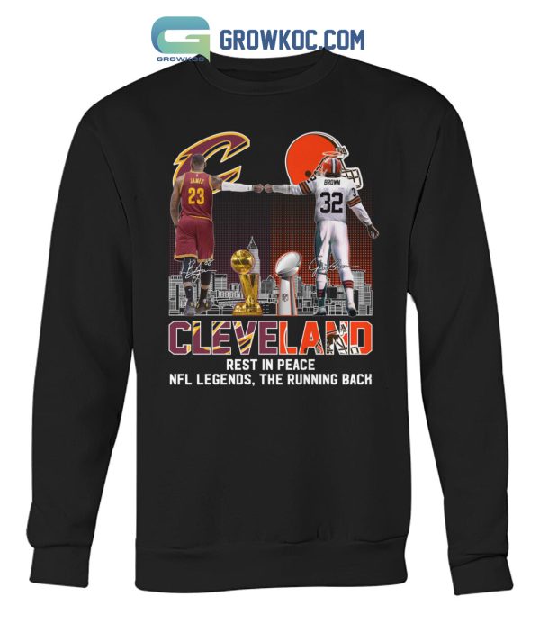 Cleveland Jim Brown Rest In Peace NFL Legends The Running Back T-Shirt