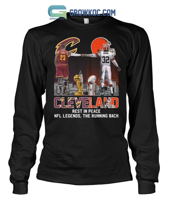 Cleveland Jim Brown Rest In Peace NFL Legends The Running Back T-Shirt