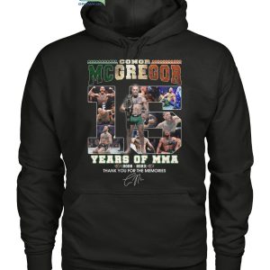 Conor McGregor 15 Years Of MMA 2008-2023 T-Shirt