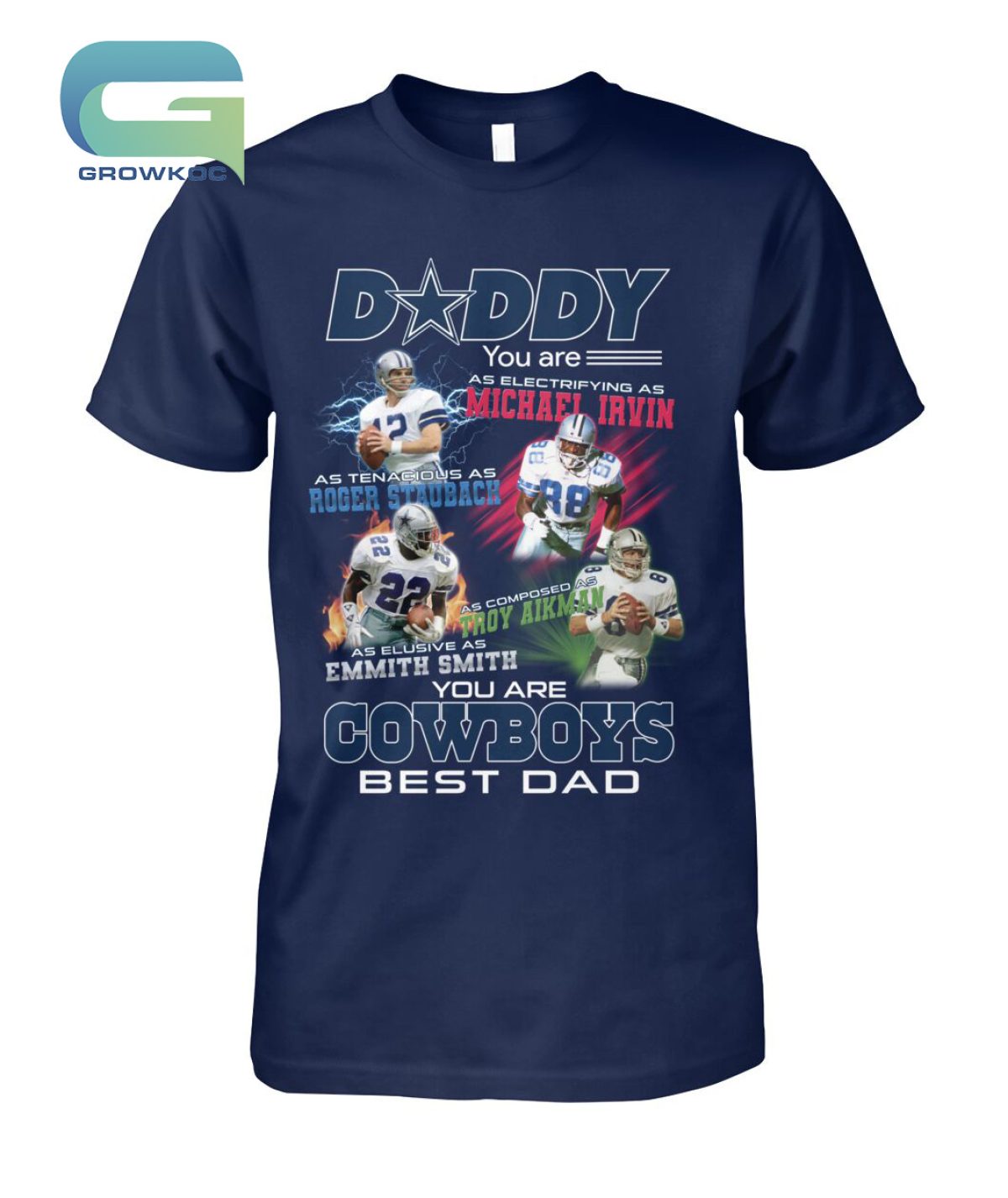 Best Dad Ever Dallas Cowboys Shirt Father Day Cotton Shirt funny