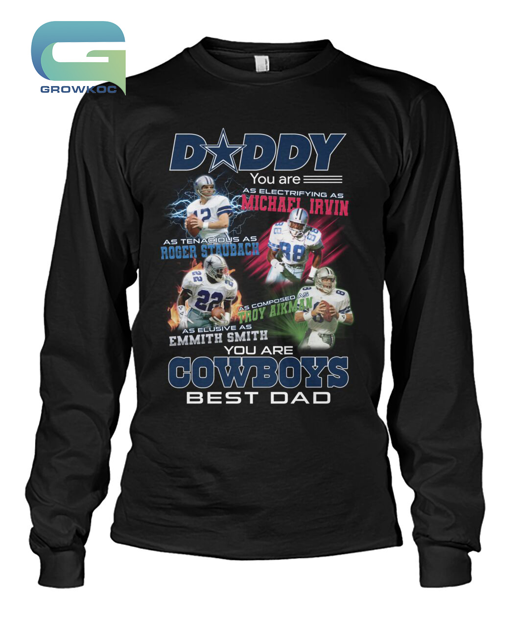 Blank Canvas Merch Best Dallas Cowboys Dad Ever T-Shirt Large