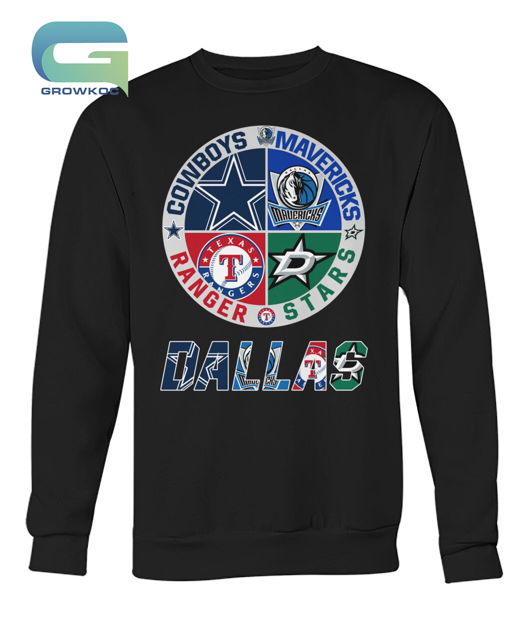 Official dallas Cowboys Mavericks Stars And Rangers Logo Shirt - Limotees