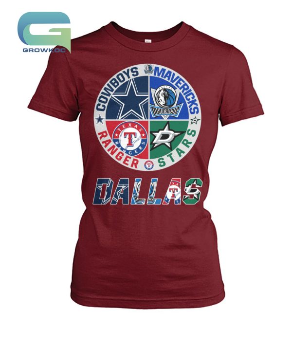 Dallas Cowboys Mavericks Ranger Stars T-Shirt