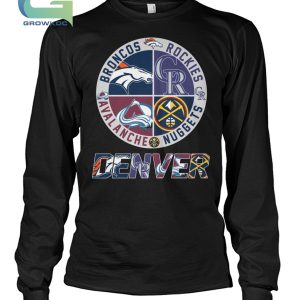 Colorado Rockies X Denver Broncos And Nuggets Logo Shirt, hoodie, sweater,  long sleeve and tank top