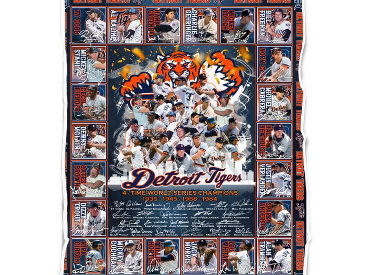 Fleece Detroit Tigers MLB Baseball Sports Team Fleece Fabric 