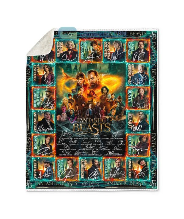 Fantastic Beasts Movies Fleece Blanket, Quilts